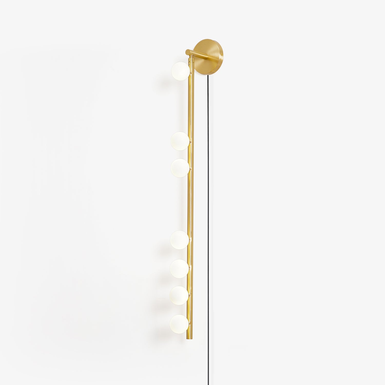 WOW Brass Glass Tube Plug-in Wall Lamp