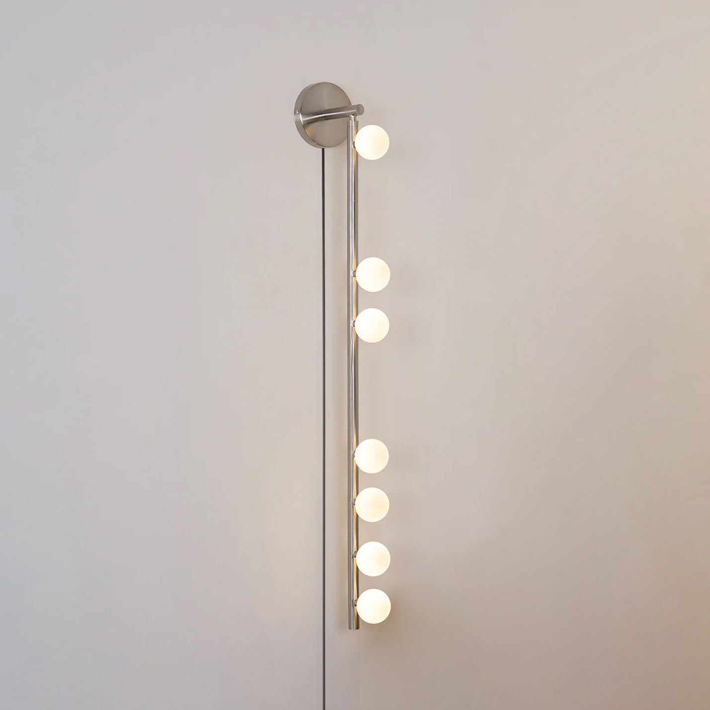 WOW Brass Glass Tube Plug-in Wall Lamp