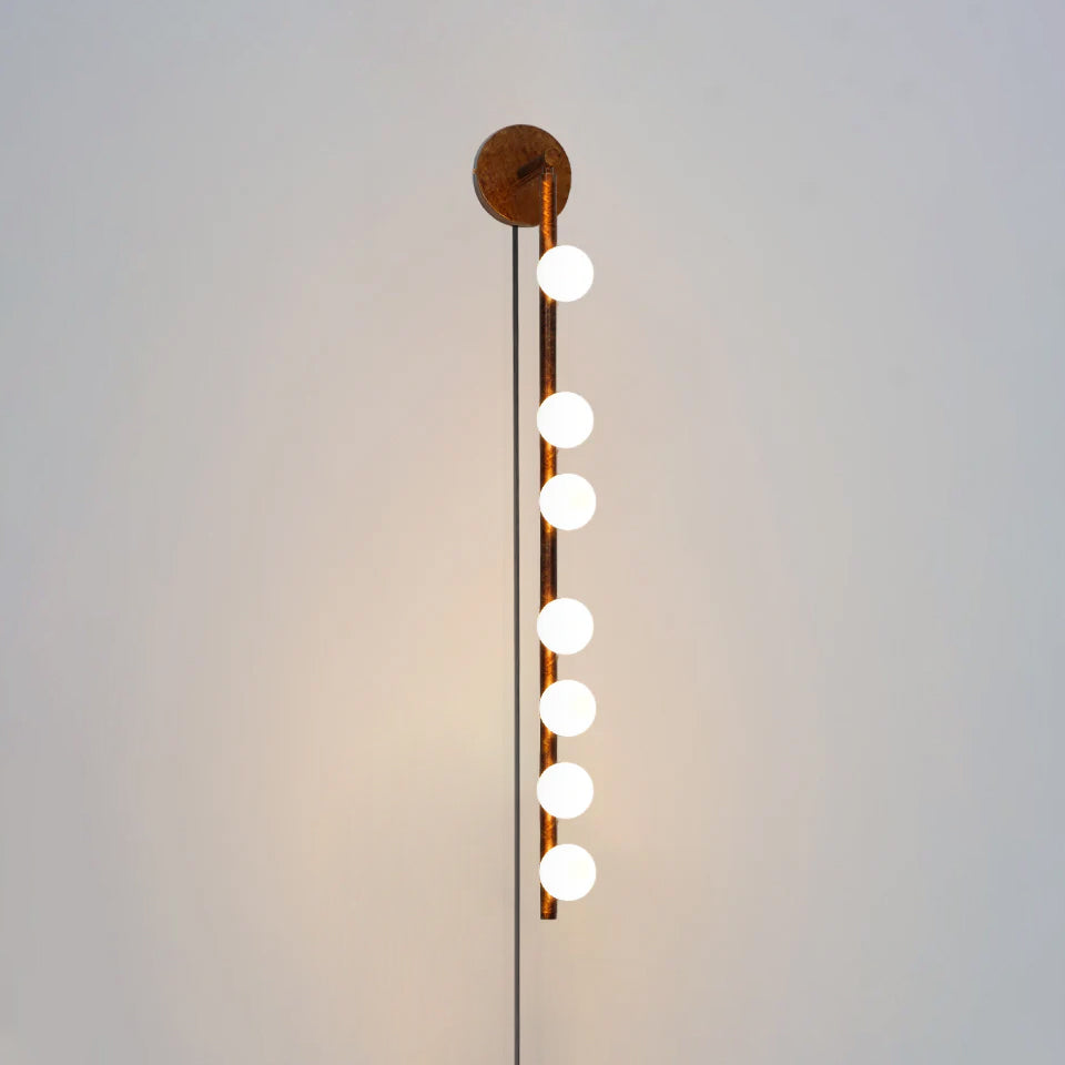 WOW Brass Glass Tube Plug-in Wall Lamp