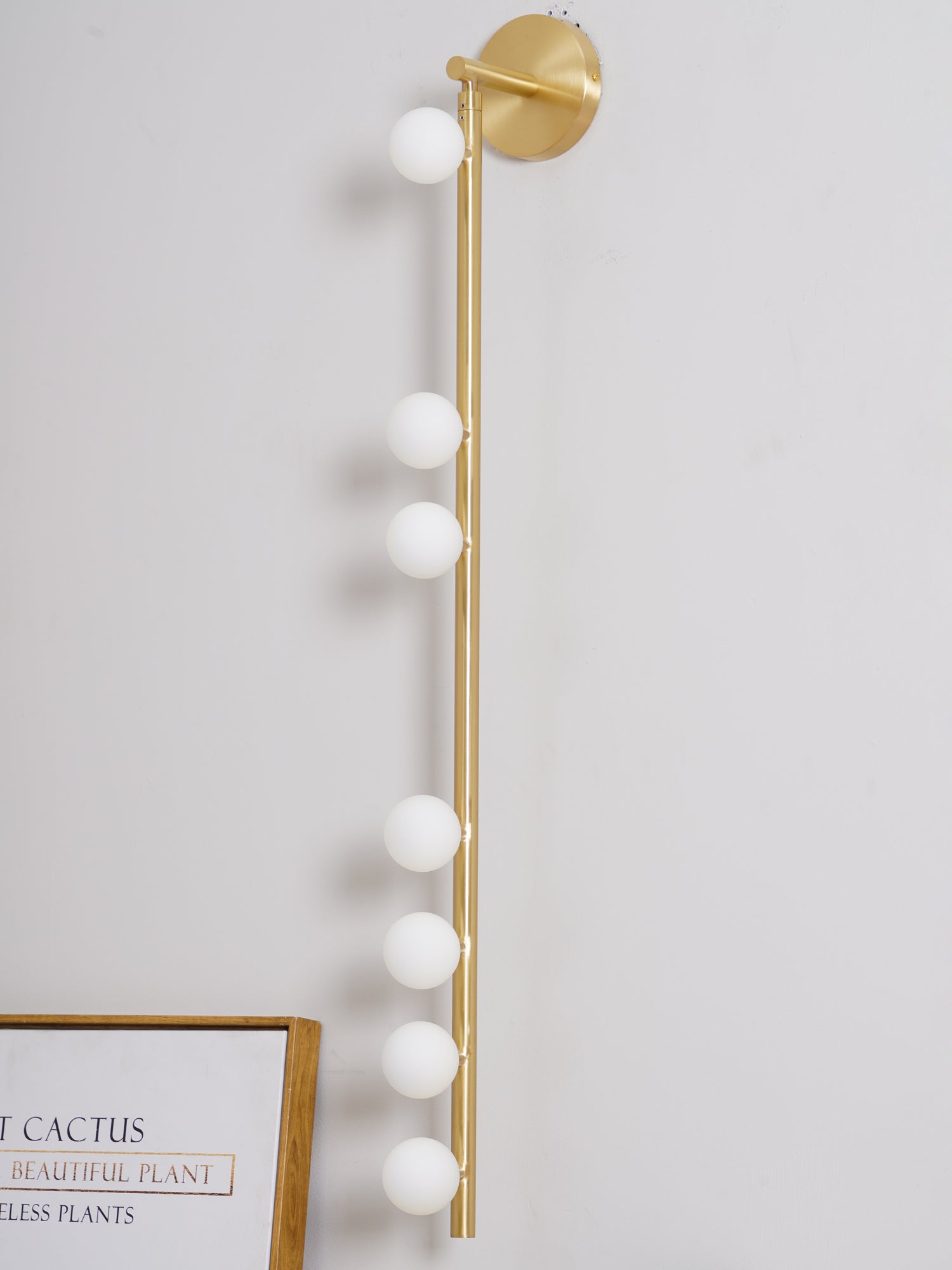 WOW Brass Glass Tube Plug-in Wall Lamp