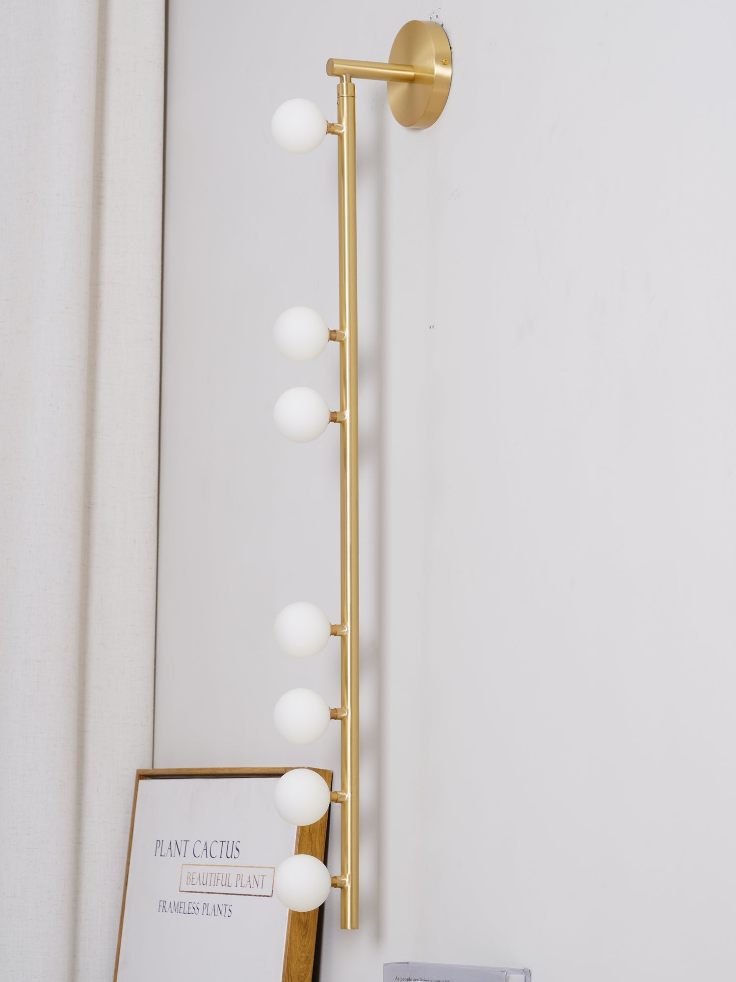 WOW Brass Glass Tube Plug-in Wall Lamp