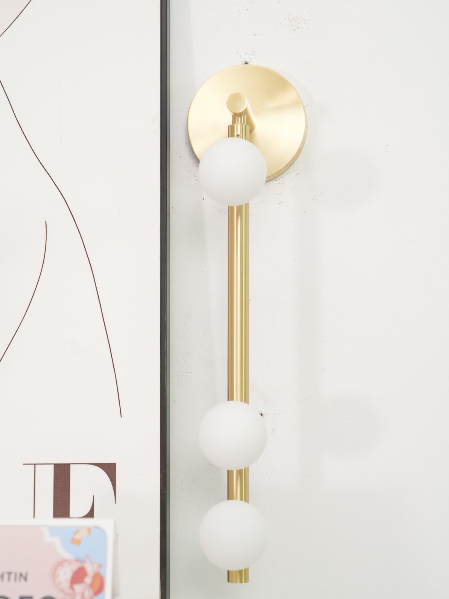 WOW Brass Glass Tube Plug-in Wall Lamp