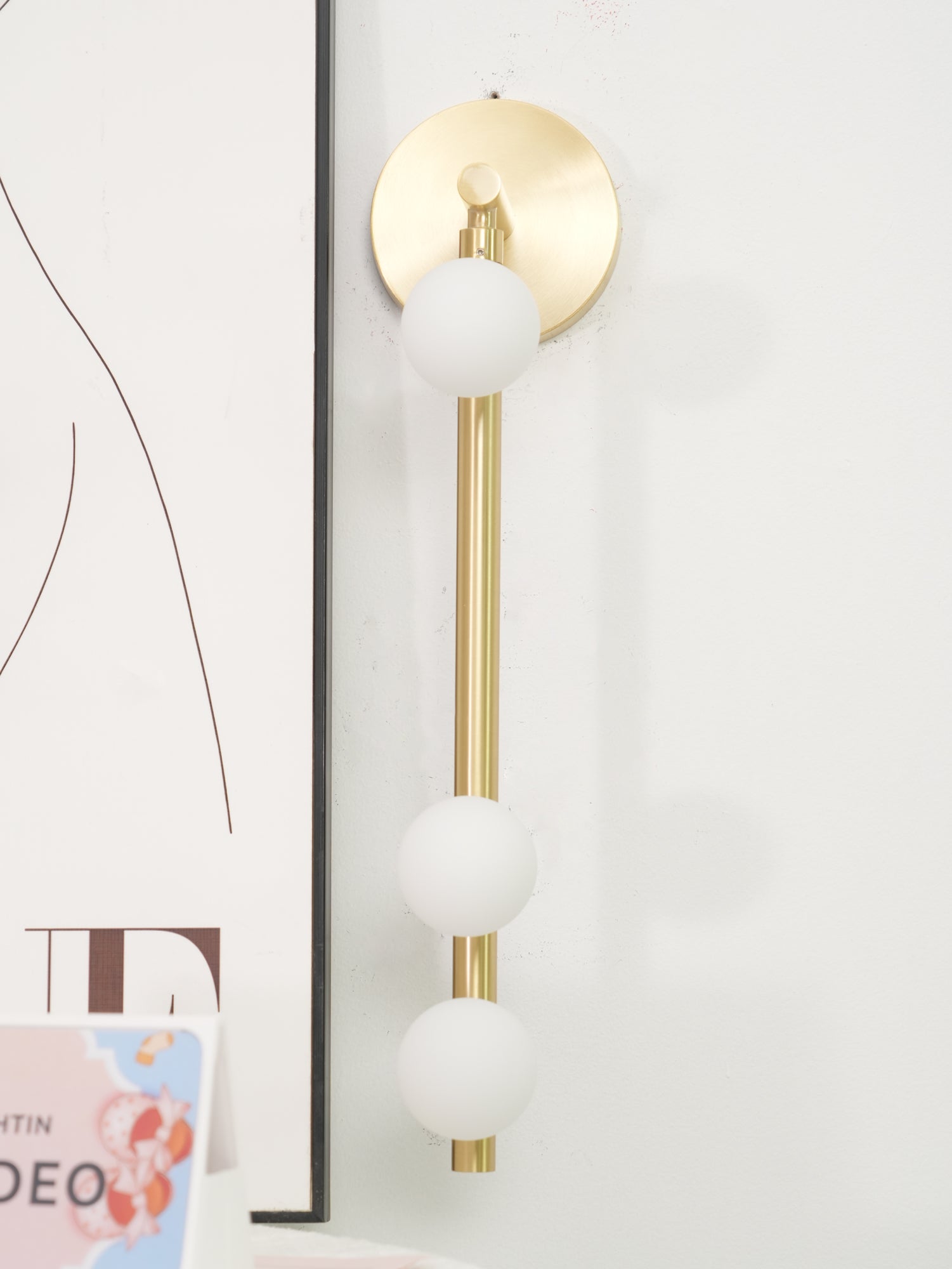 WOW Brass Glass Tube Plug-in Wall Lamp