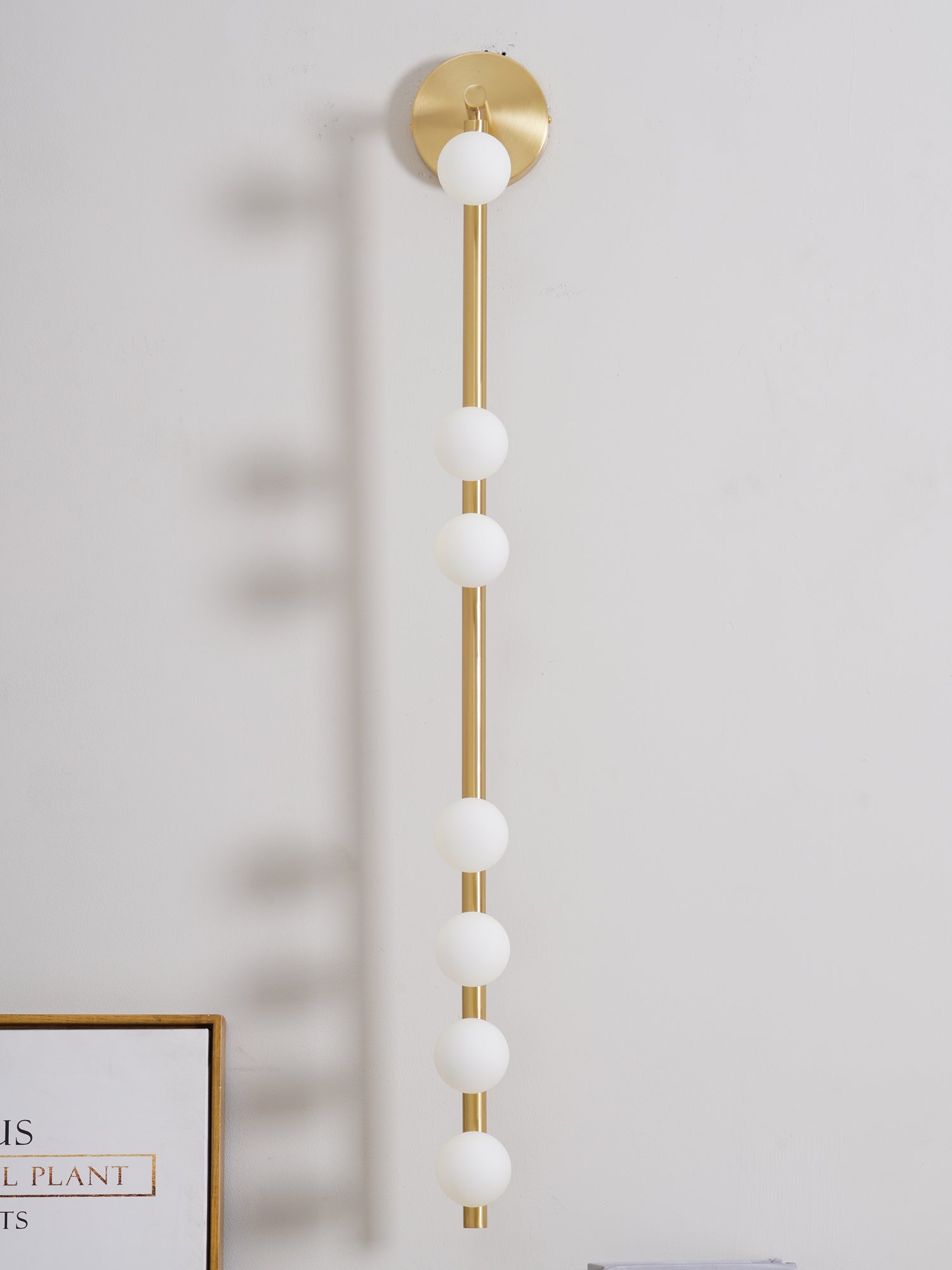 WOW Brass Glass Tube Plug-in Wall Lamp