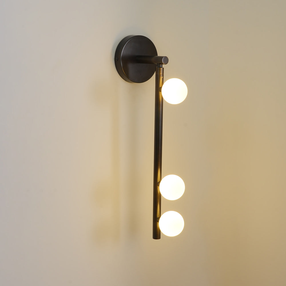 WOW Brass Glass Tube Plug-in Wall Lamp