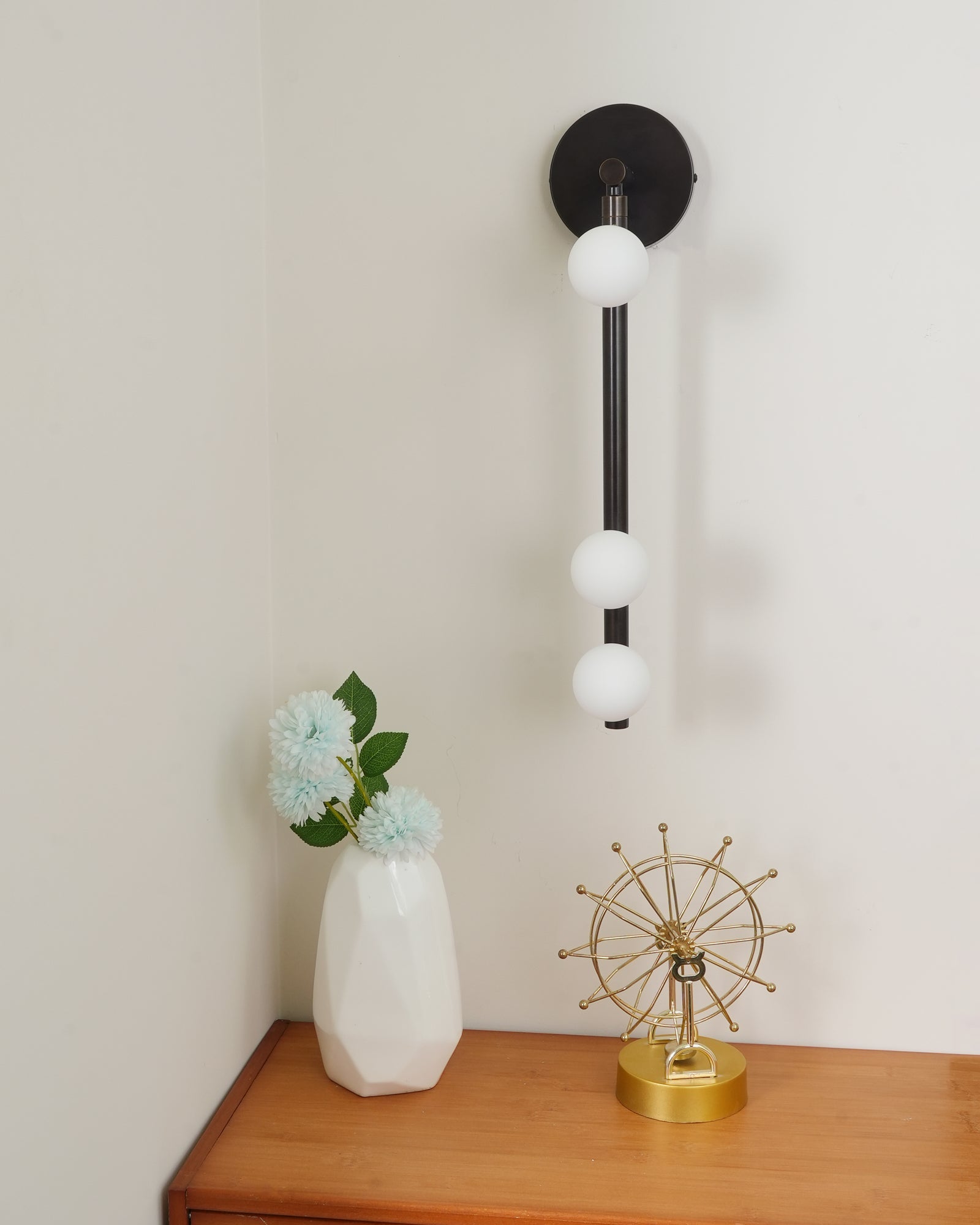 WOW Brass Glass Tube Plug-in Wall Lamp