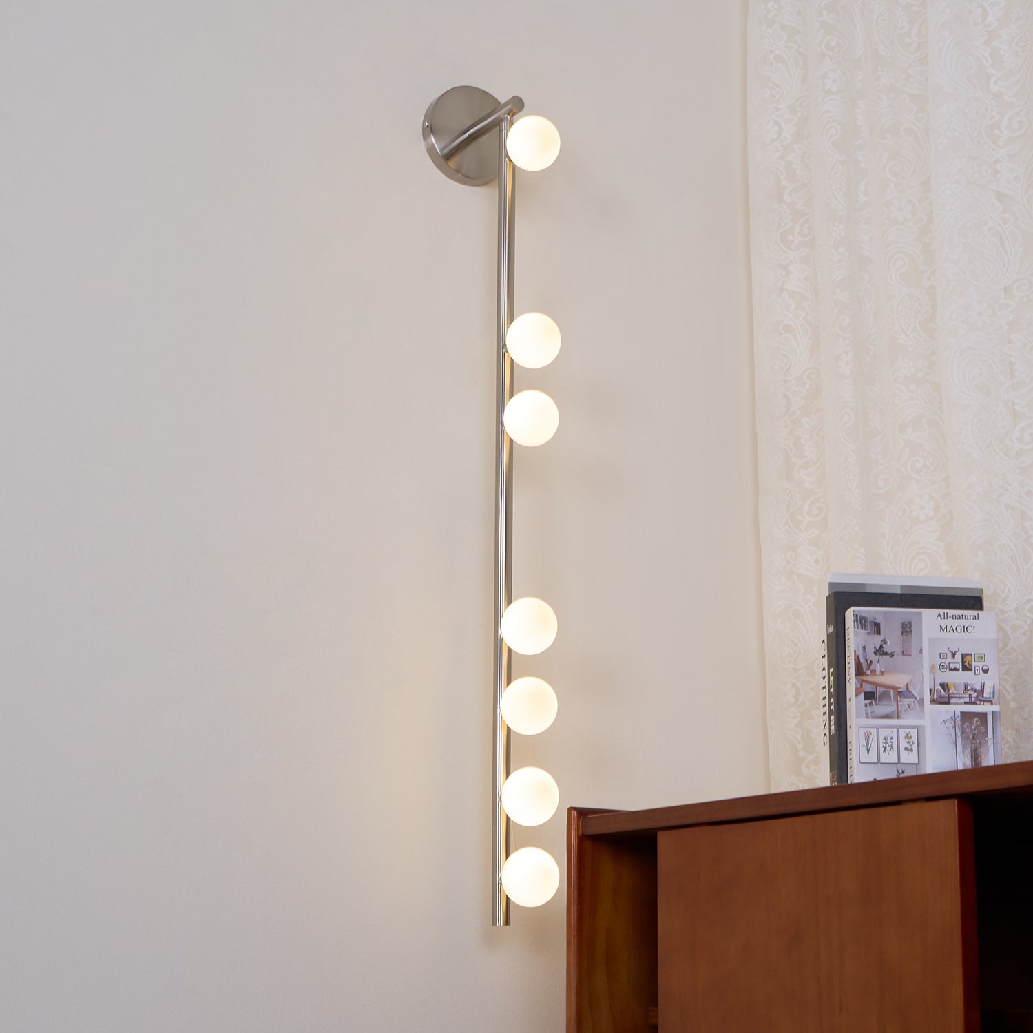 WOW Brass Glass Tube Plug-in Wall Lamp