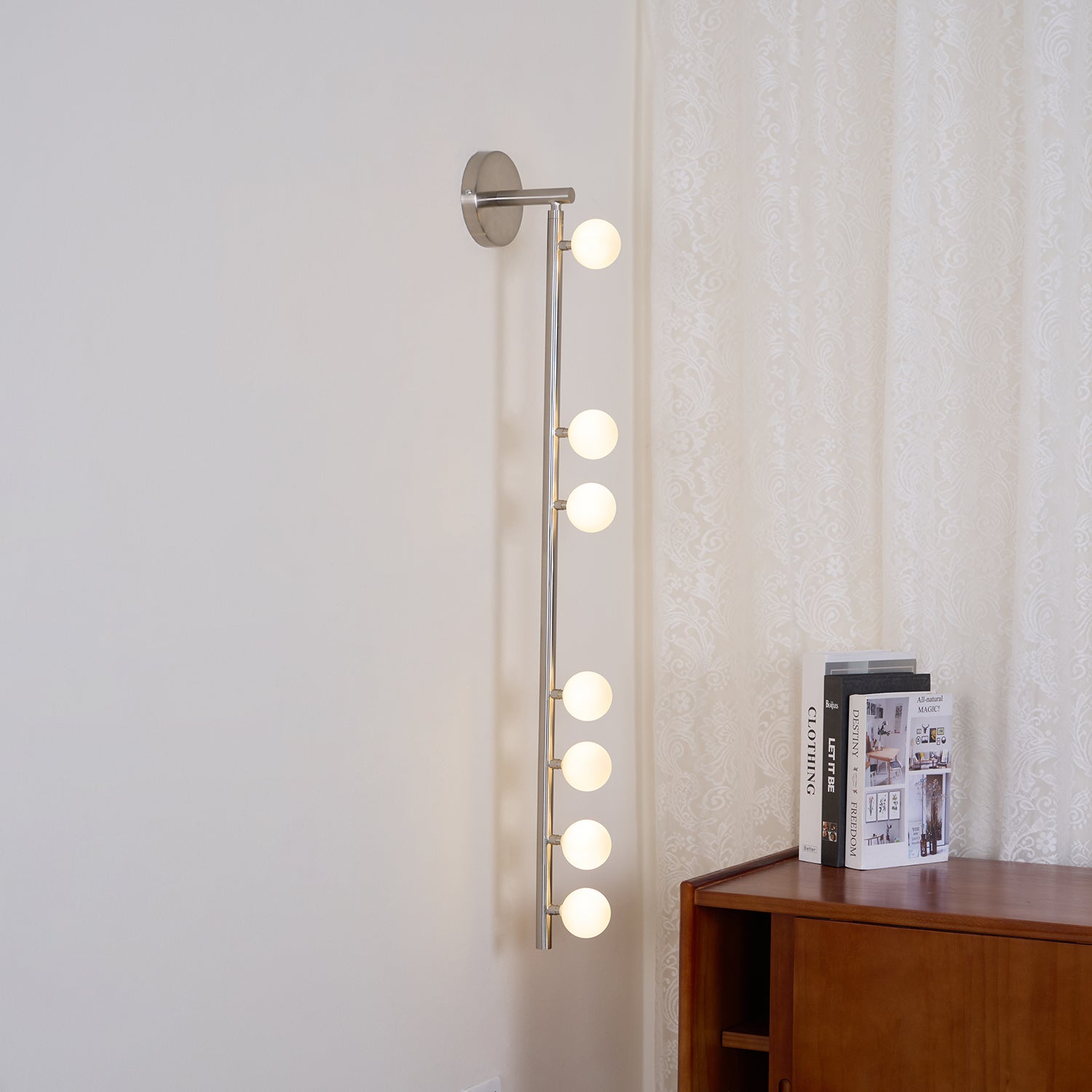WOW Brass Glass Tube Plug-in Wall Lamp