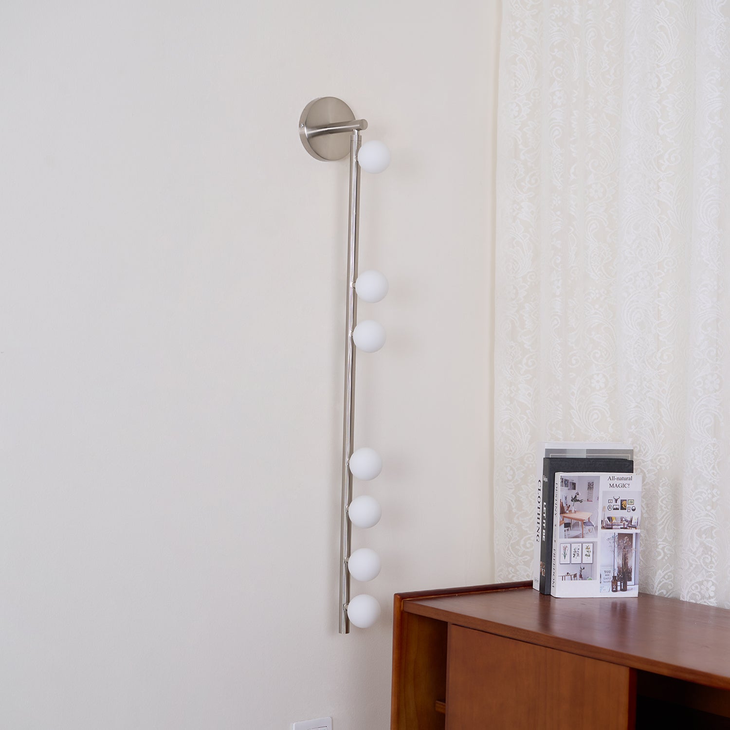 WOW Brass Glass Tube Plug-in Wall Lamp