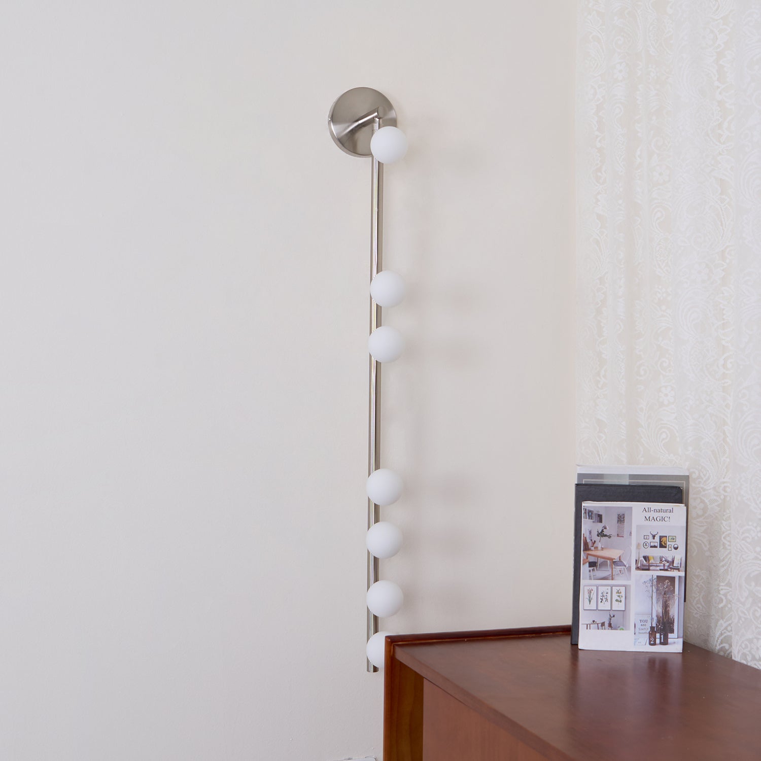 WOW Brass Glass Tube Plug-in Wall Lamp