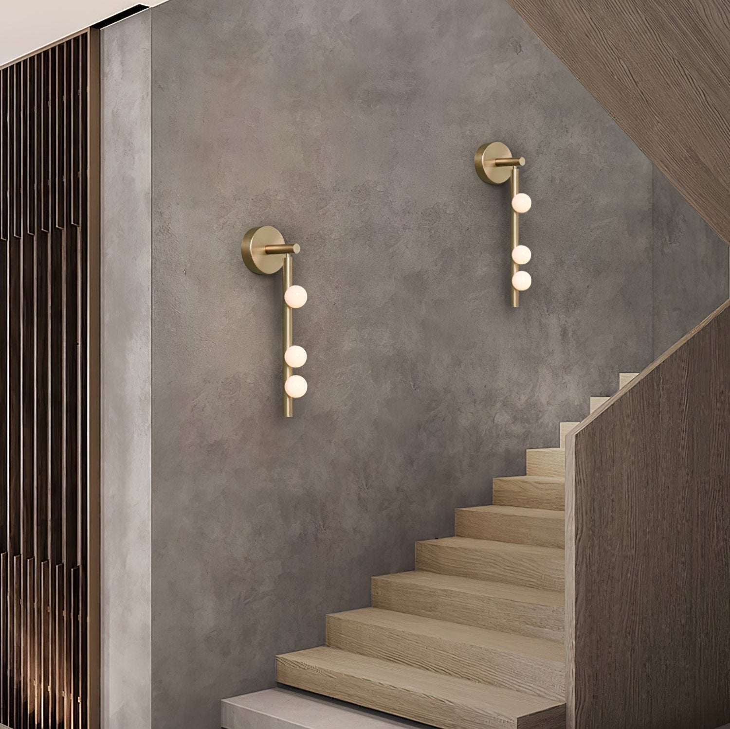 WOW Brass Glass Tube Plug-in Wall Lamp