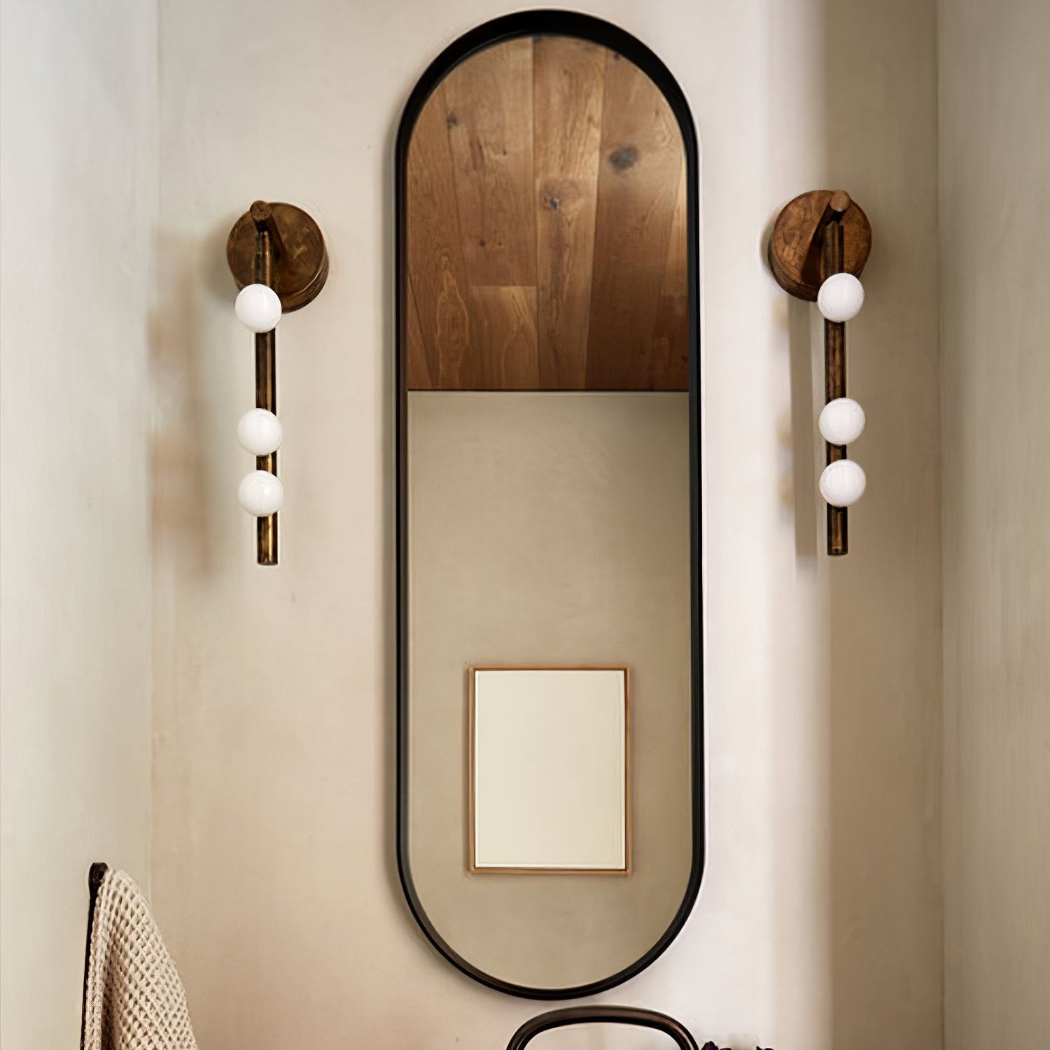 WOW Brass Glass Tube Plug-in Wall Lamp