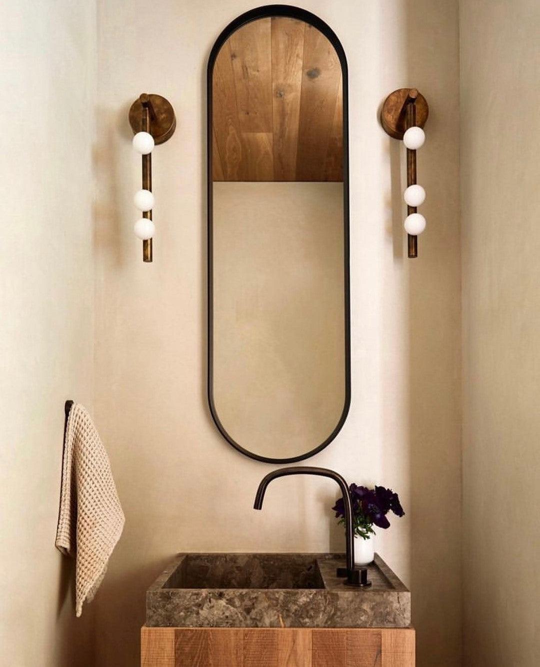 WOW Brass Glass Tube Plug-in Wall Lamp