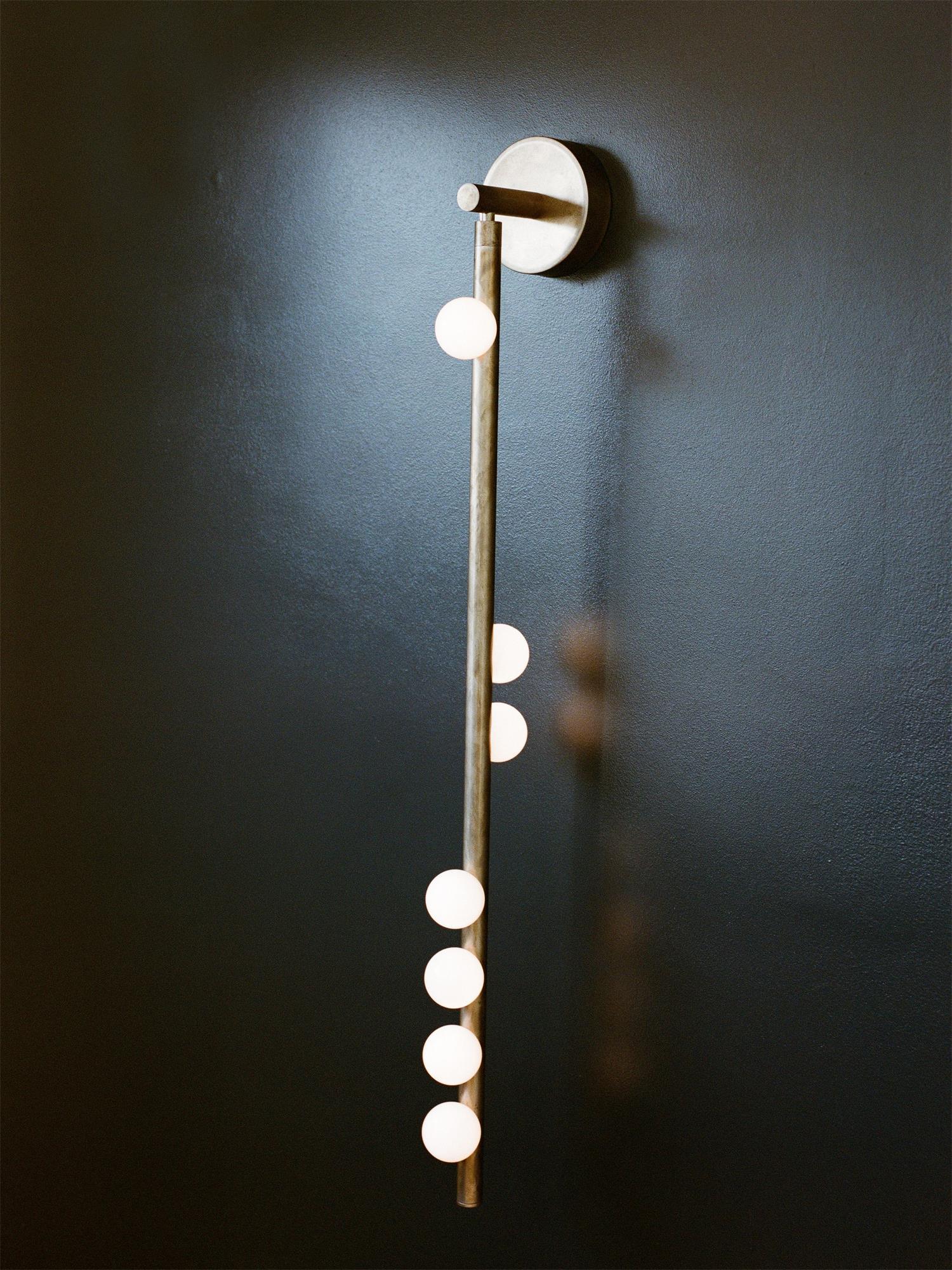 WOW Brass Glass Tube Plug-in Wall Lamp