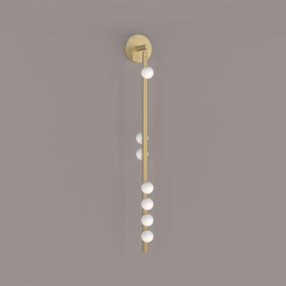 WOW Brass Glass Tube Plug-in Wall Lamp