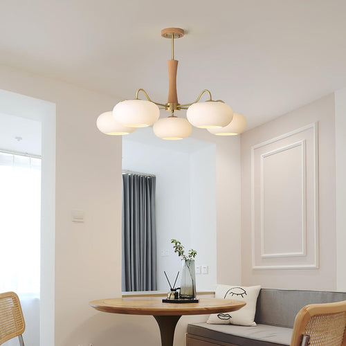 WOW Brass Wooden Persimmon Chandelier