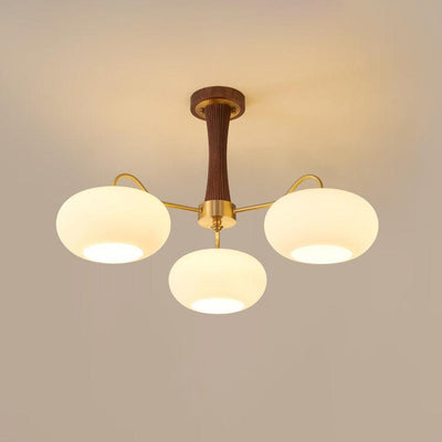 WOW Brass Wooden Persimmon Chandelier