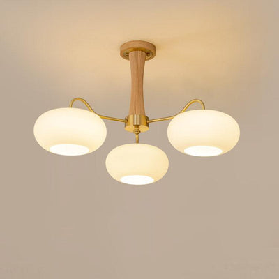 WOW Brass Wooden Persimmon Chandelier
