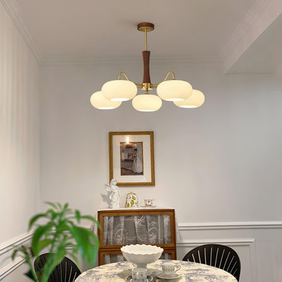 WOW Brass Wooden Persimmon Chandelier