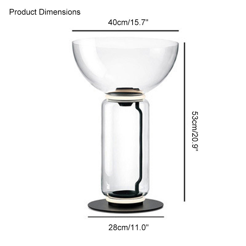 WOW Glass Column Torchiere Floor Lamp-wow7018