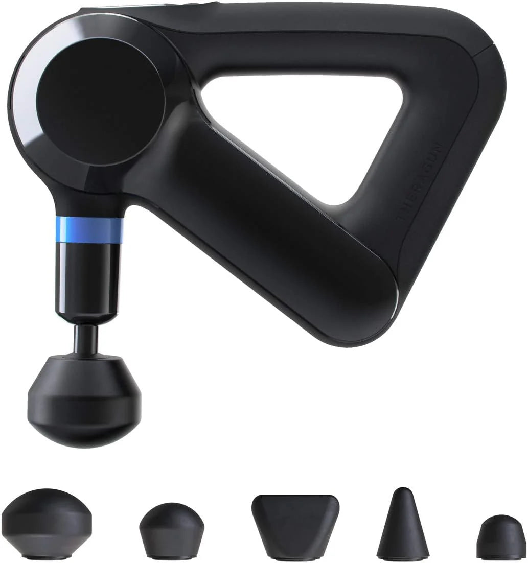 TheraGun Elite Ultra-Quiet Percussion Massage Gun for Deep Tissue Muscle Pain Relief, Handheld Electric Massager Perfect for Neck, Back, and Full Body Tension, Bluetooth and USB-C Charging, 5th Gen