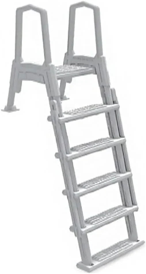 Select Anti-Slip in-Pool Steps | Gray | for Above Ground Swimming Pools | Can Mount to Decks 48
