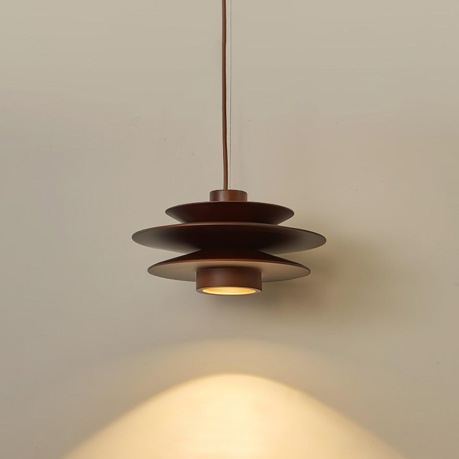 WOW Cascade Wooden Disc Pendant Lamp