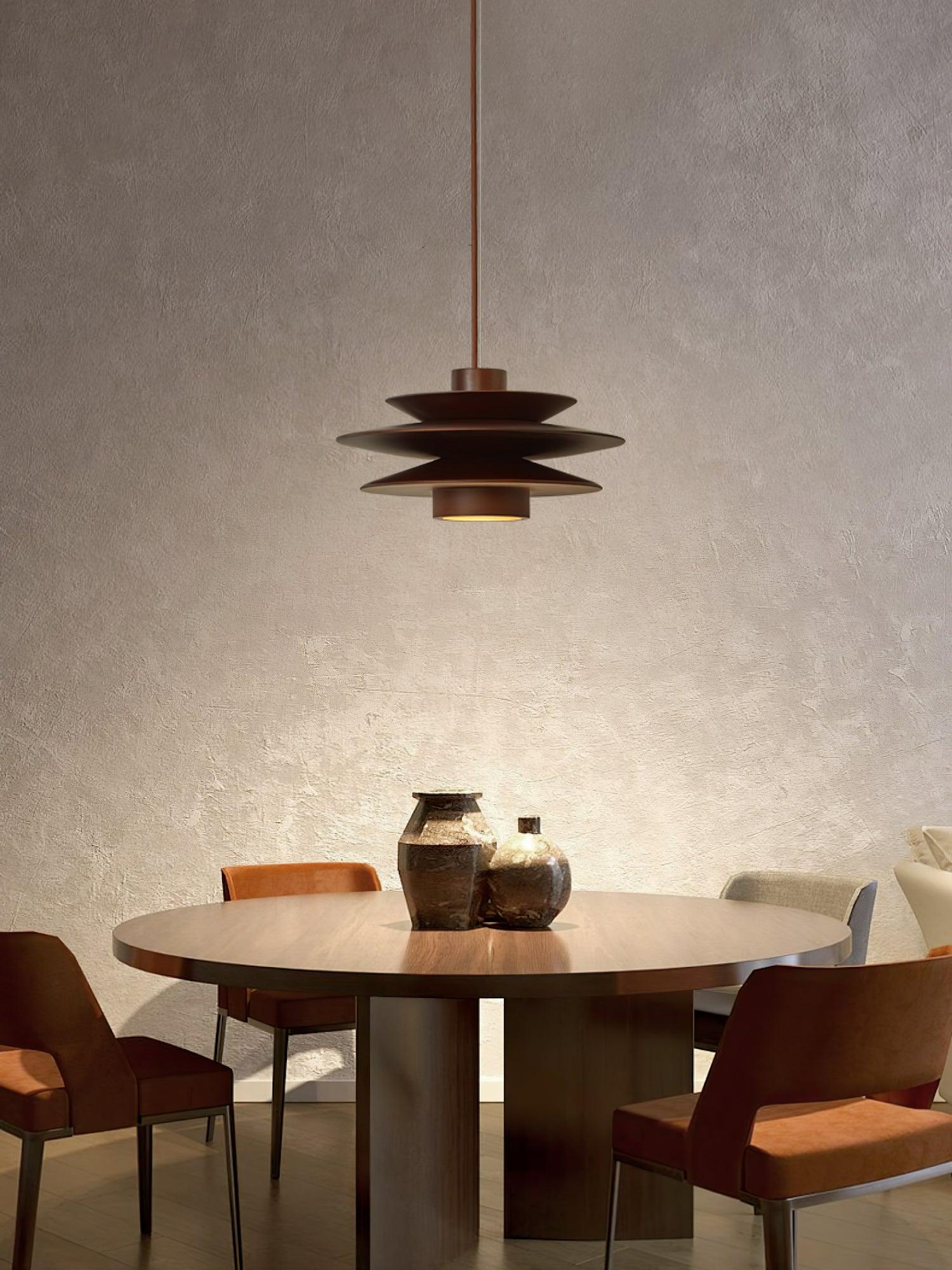 WOW Cascade Wooden Disc Pendant Lamp