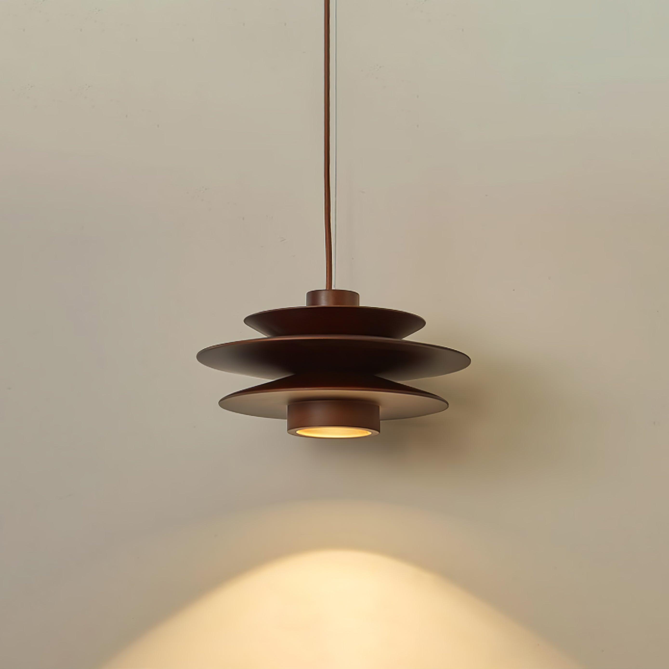 WOW Cascade Wooden Disc Pendant Lamp