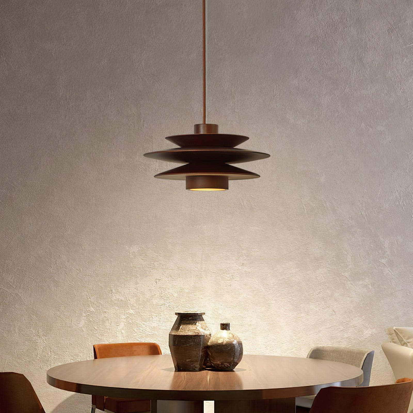 WOW Cascade Wooden Disc Pendant Lamp