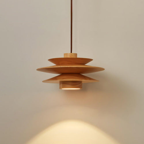 WOW Cascade Wooden Disc Pendant Lamp