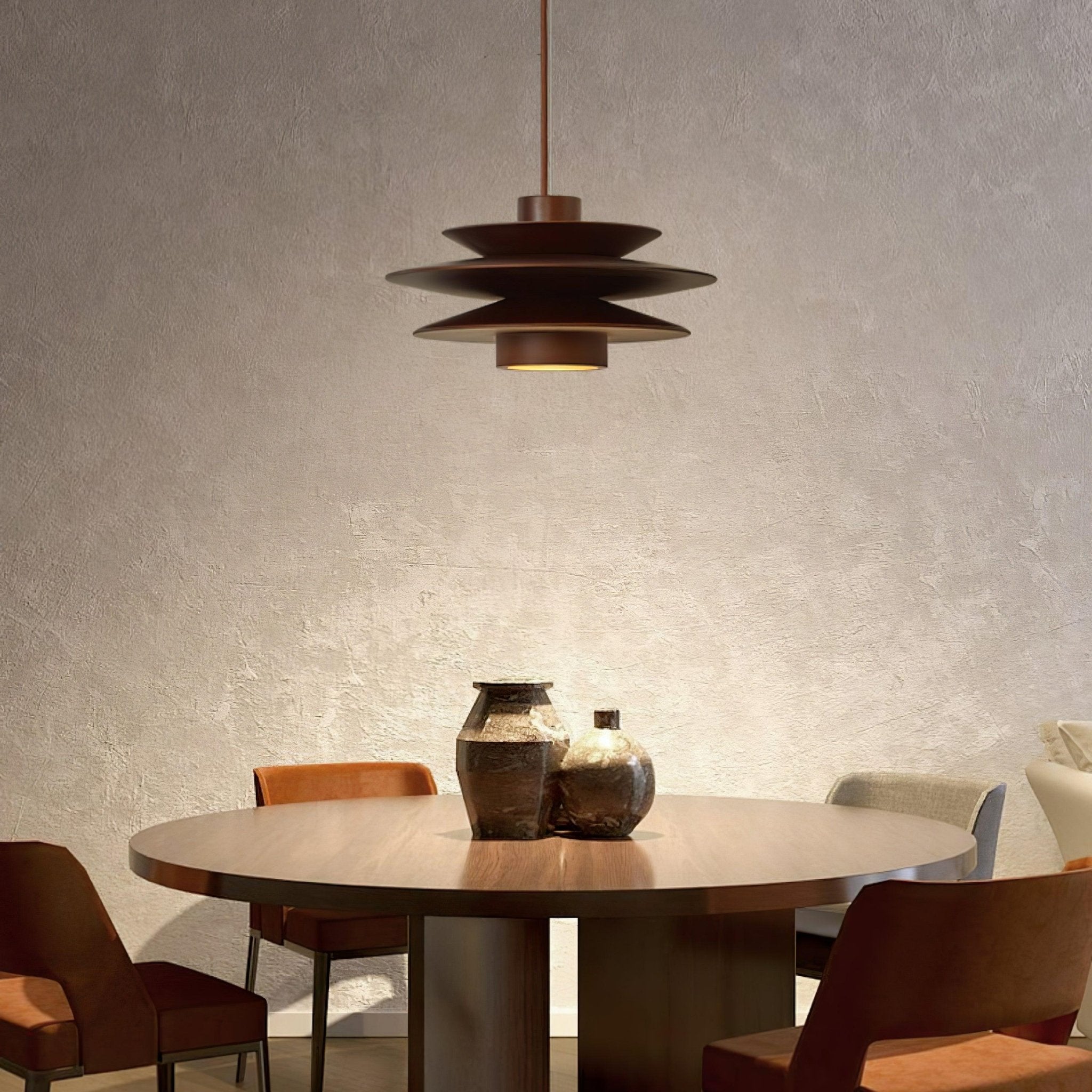 WOW Cascade Wooden Disc Pendant Lamp