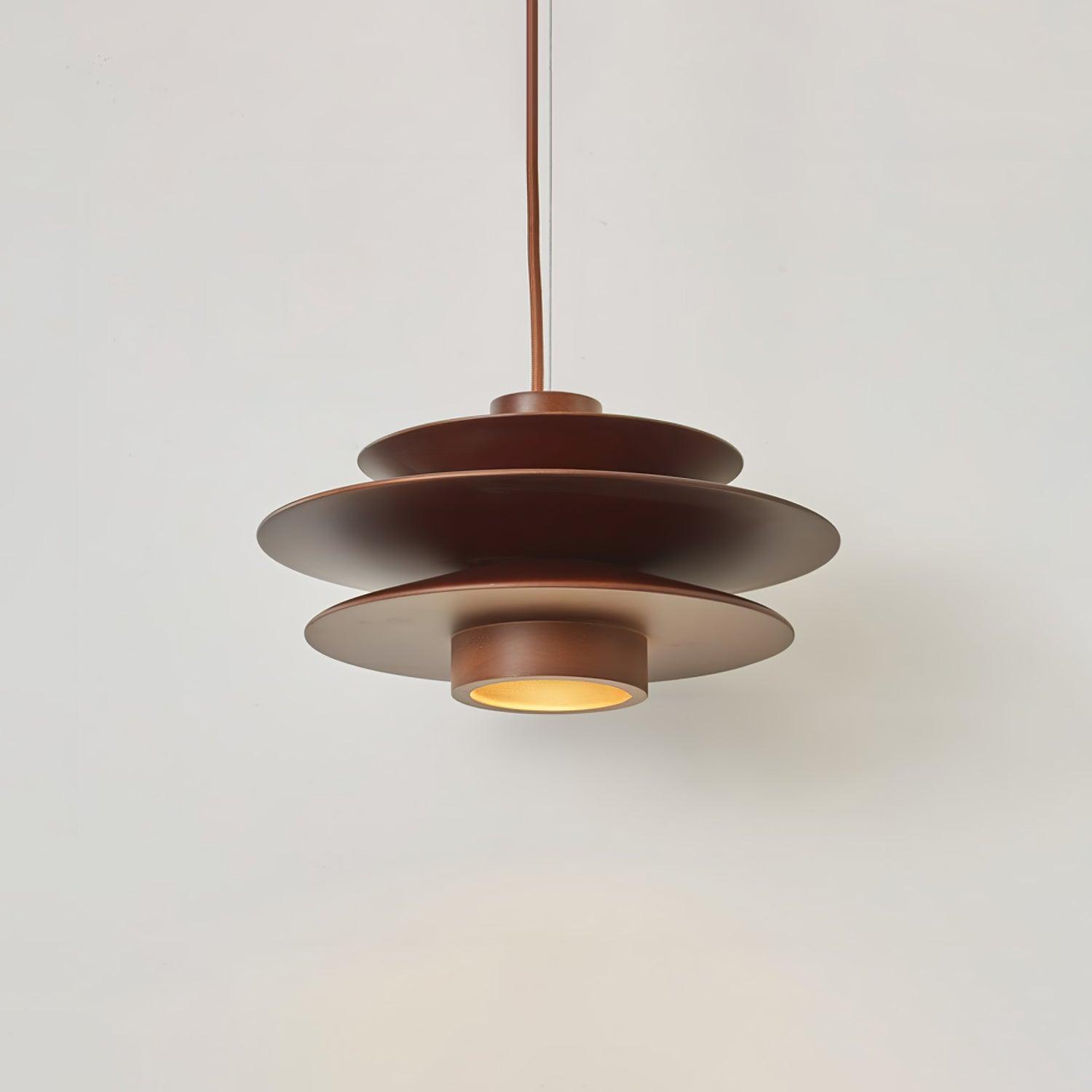 WOW Cascade Wooden Disc Pendant Lamp