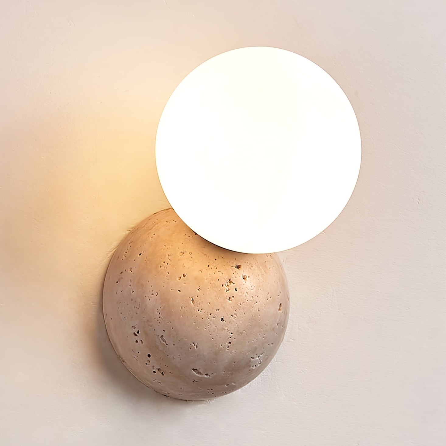WOW Celestial Travertine Wall Sconce