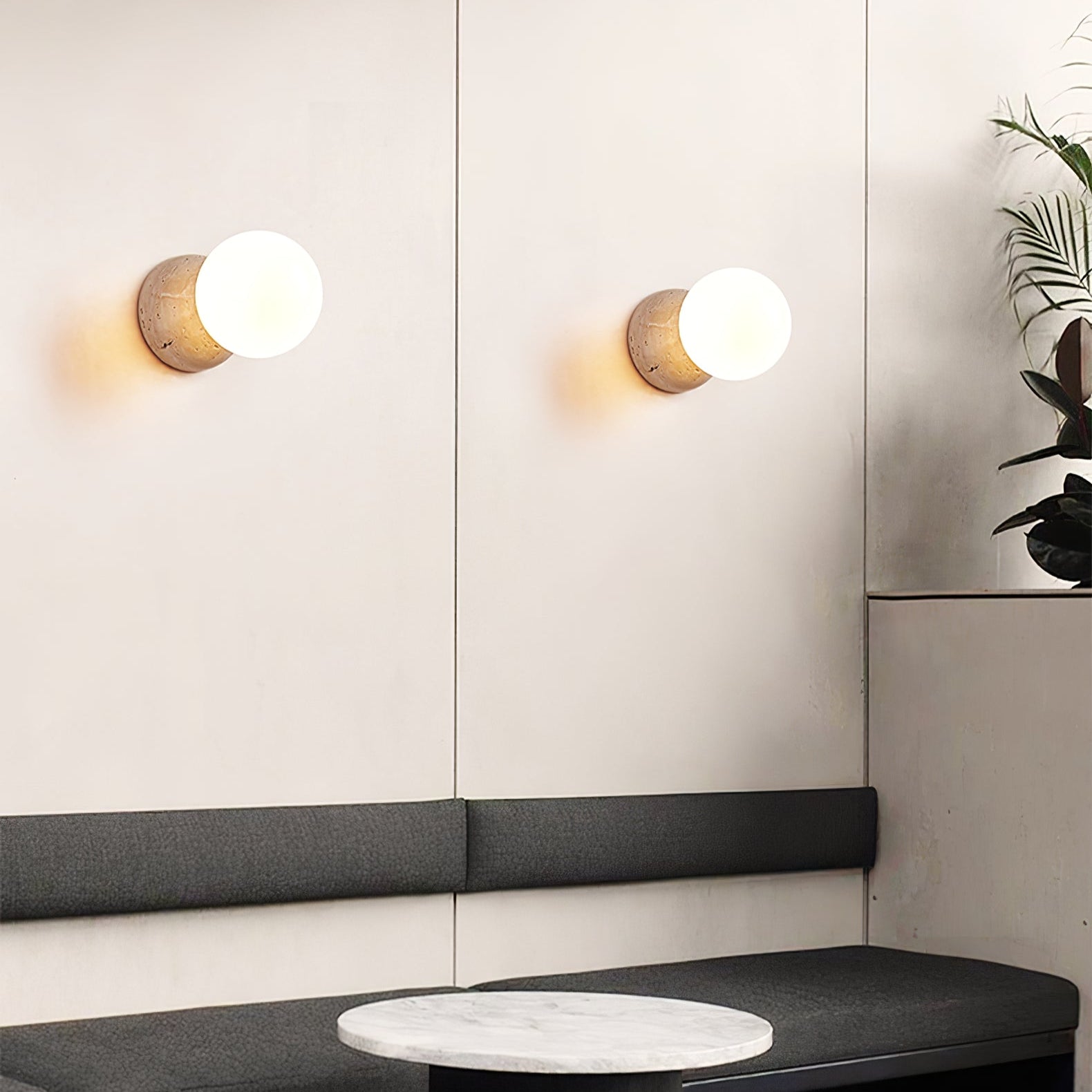 WOW Celestial Travertine Wall Sconce