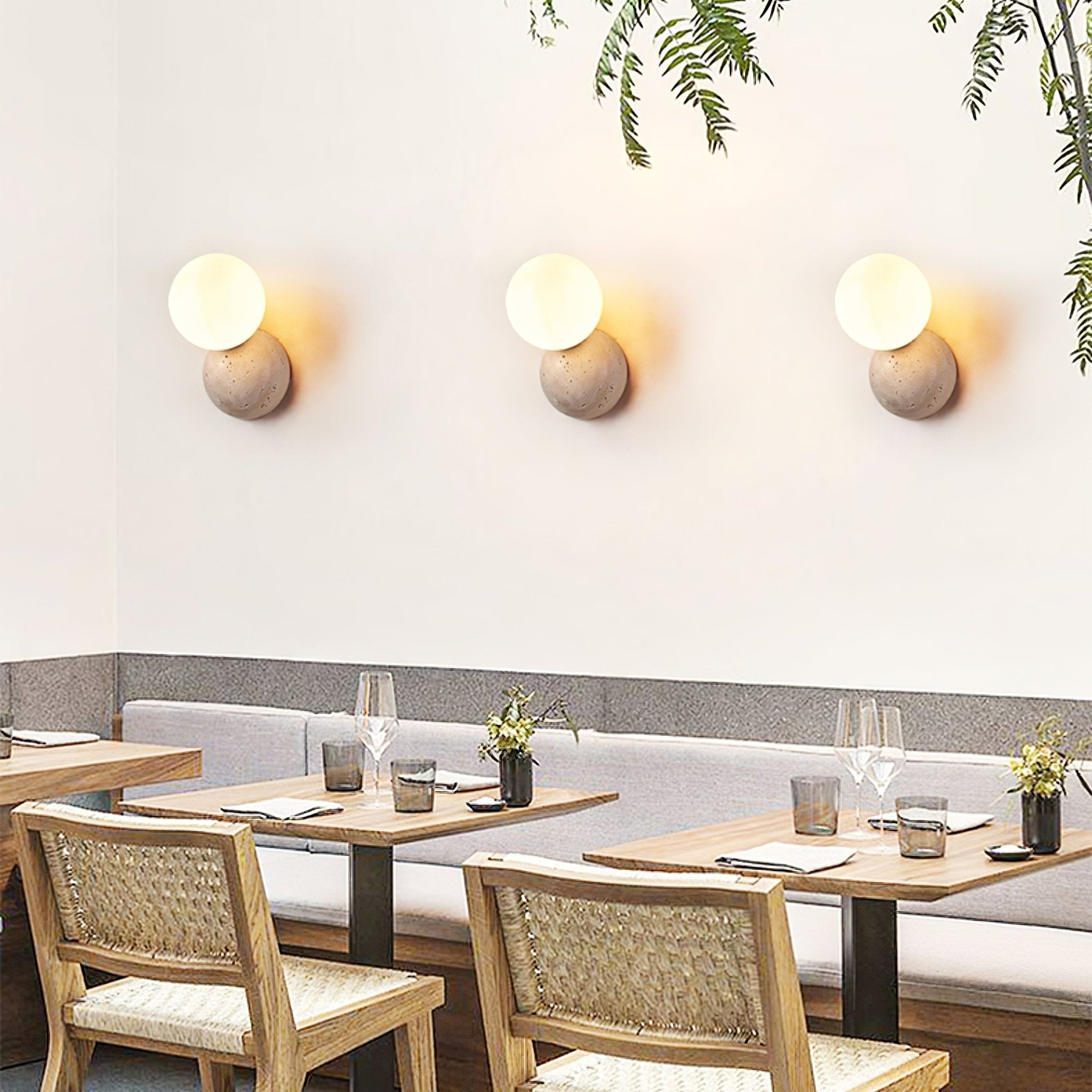 WOW Celestial Travertine Wall Sconce