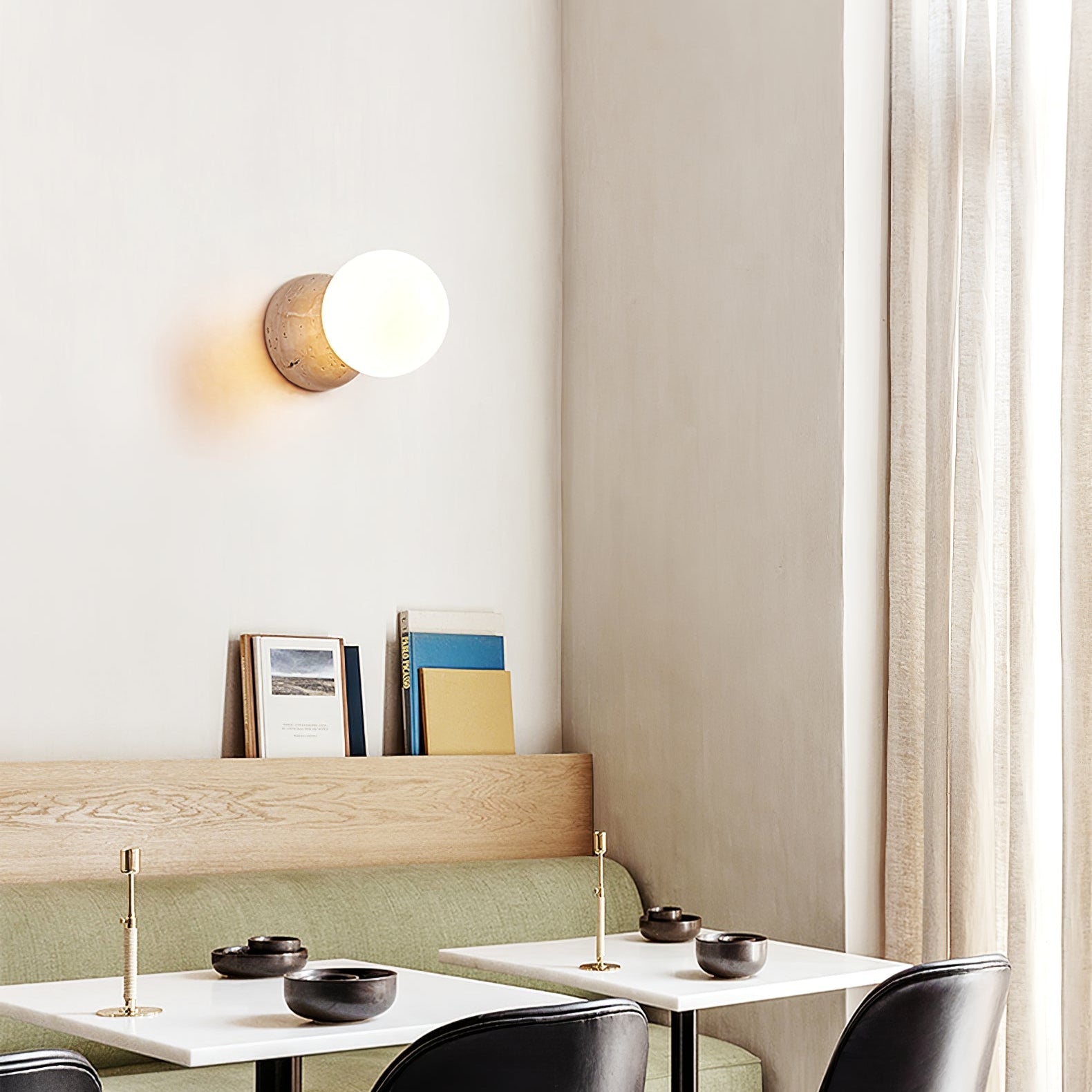 WOW Celestial Travertine Wall Sconce