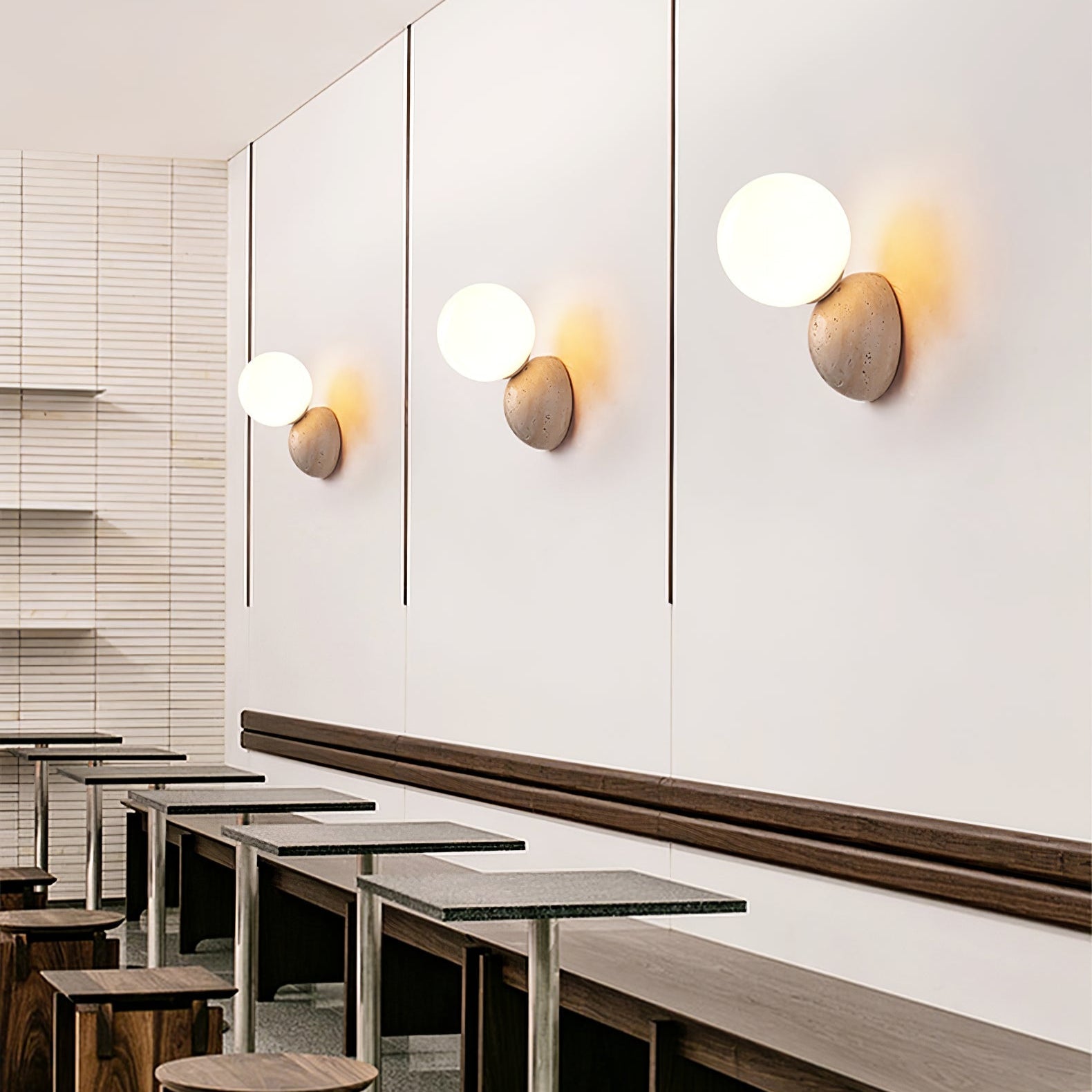 WOW Celestial Travertine Wall Sconce