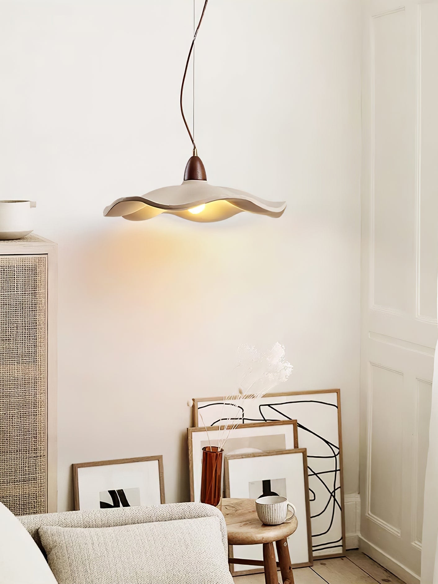 WOW Cement Wave Pendant Light