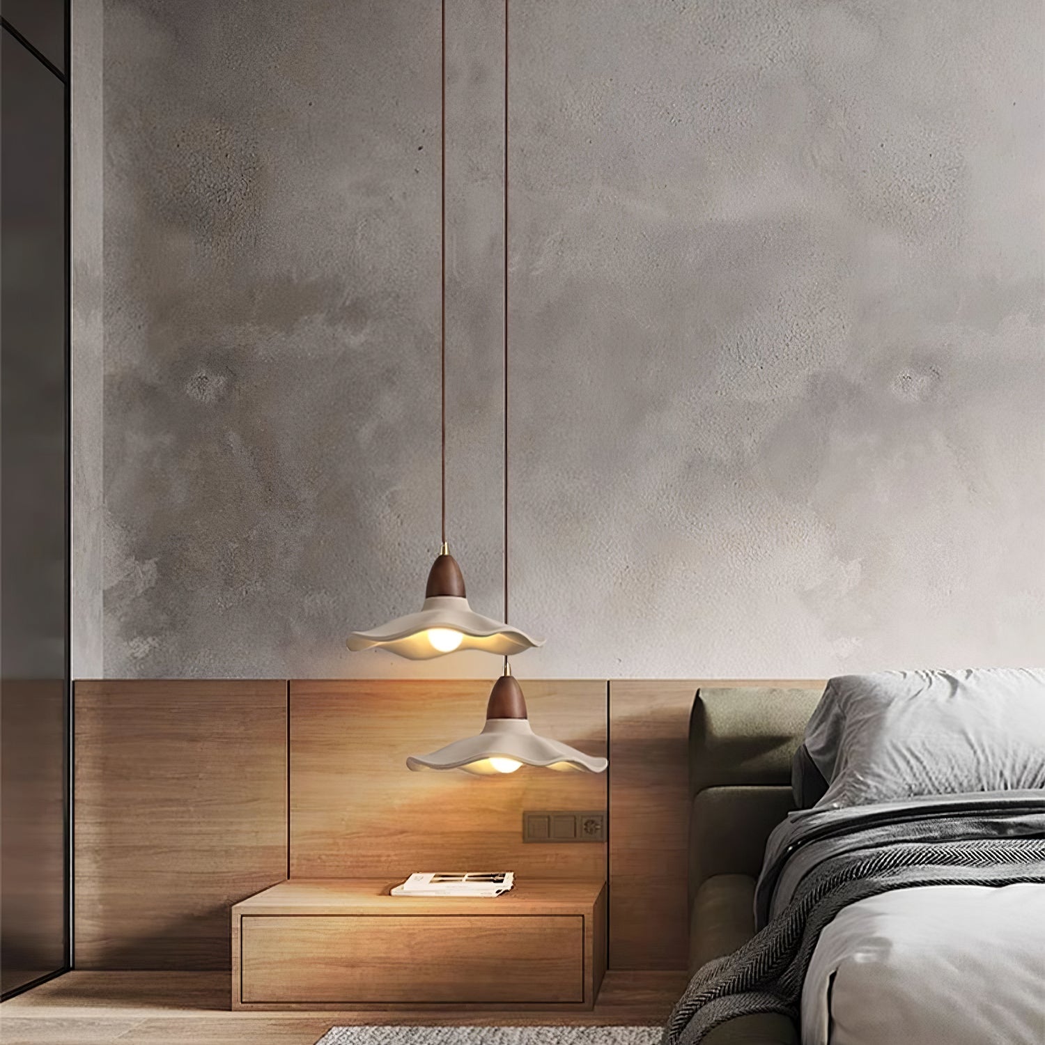 WOW Cement Wave Pendant Light