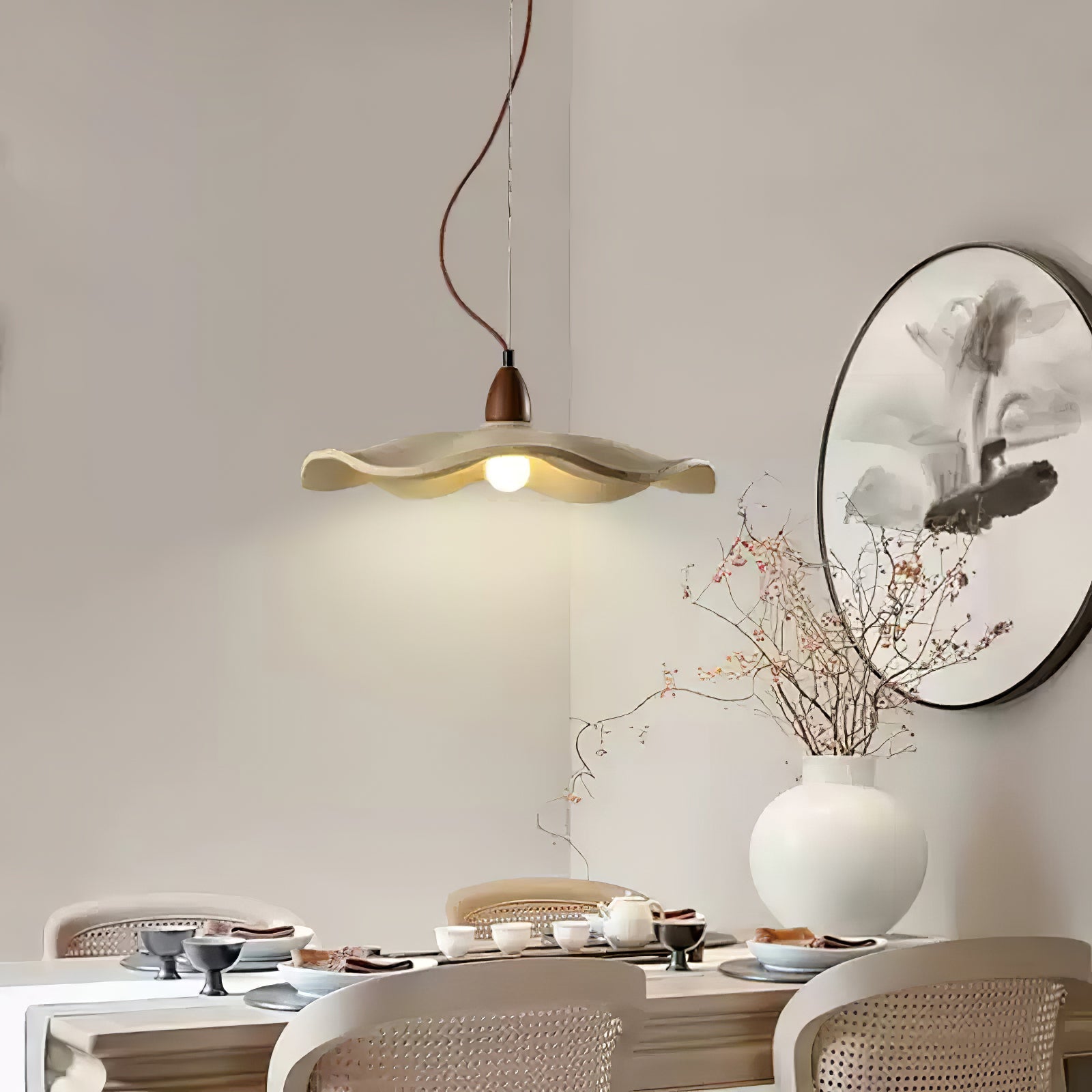 WOW Cement Wave Pendant Light