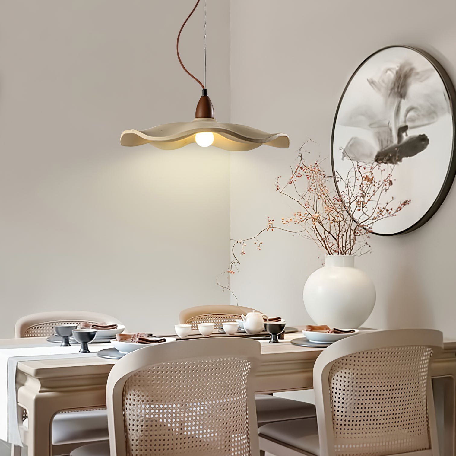 WOW Cement Wave Pendant Light