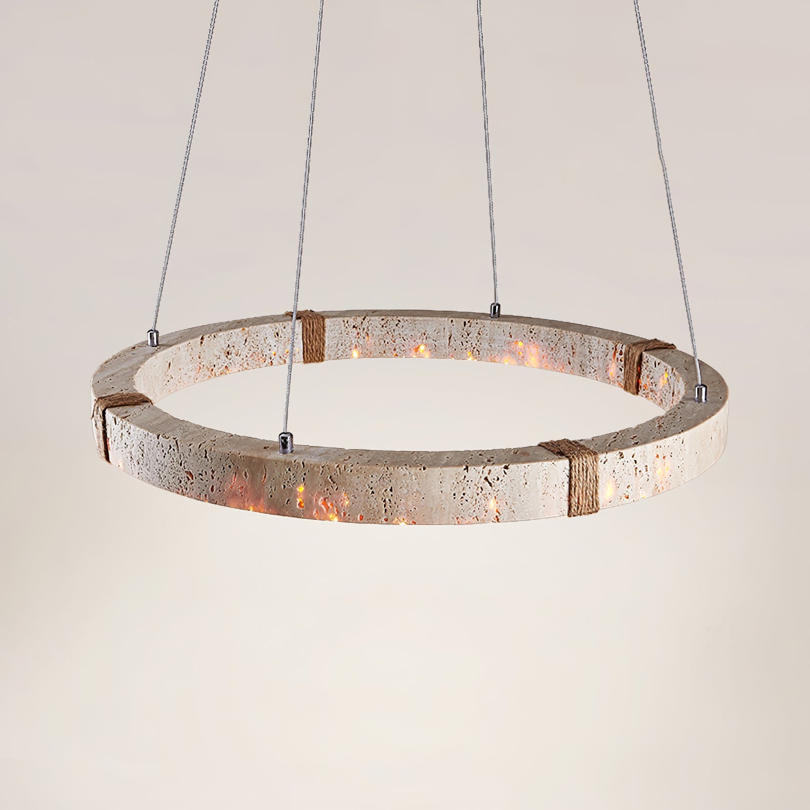 WOW Circle Travertine Pendant Lamp
