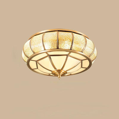 WOW Colonial Glass Drum Ceiling Light