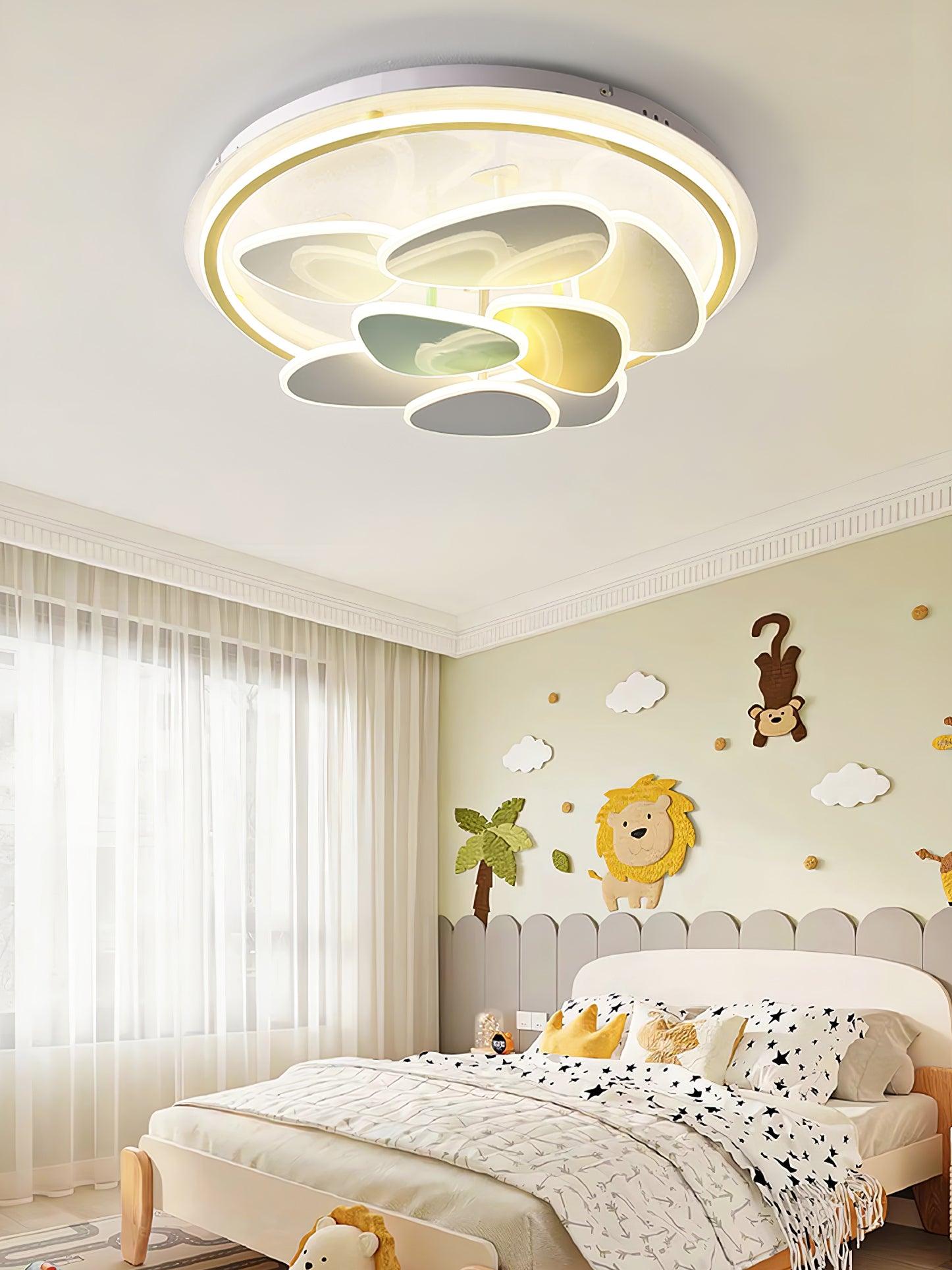 WOW Colorful Cloud Round Ceiling Lamp