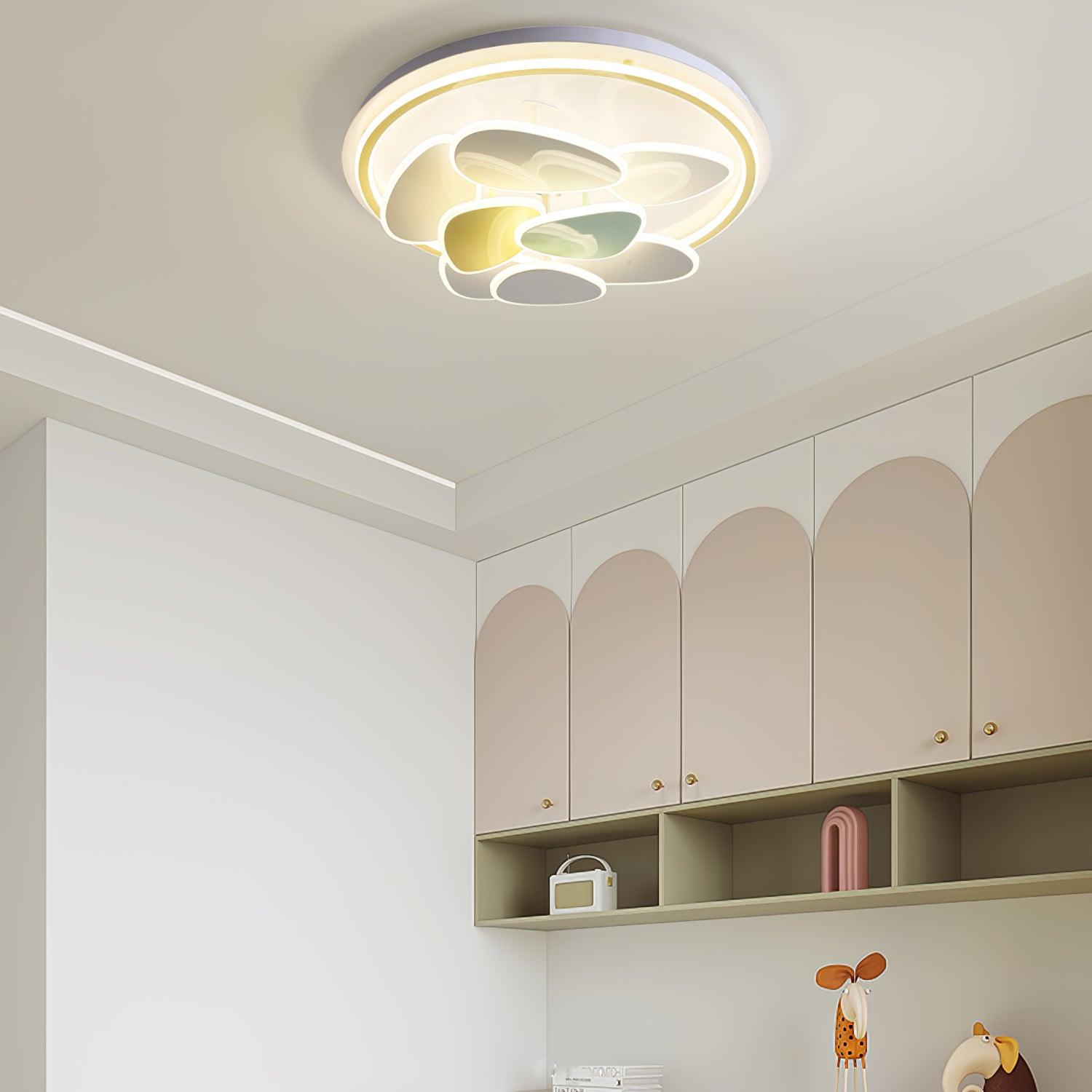 WOW Colorful Cloud Round Ceiling Lamp