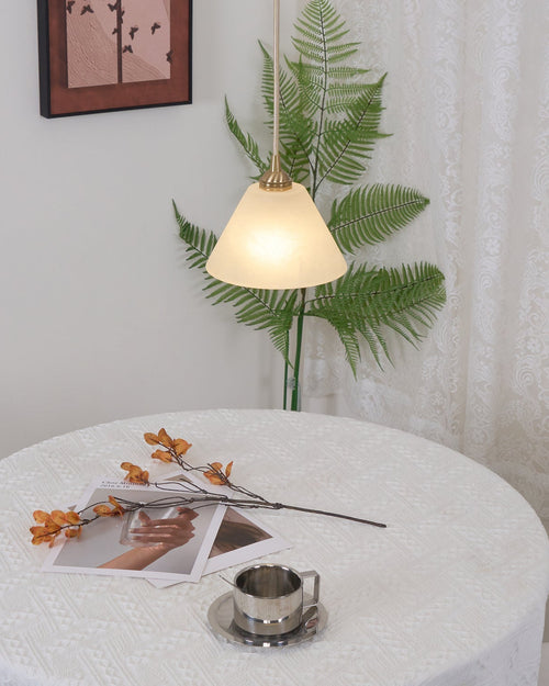 WOW Conical Brass Pendant Lamp