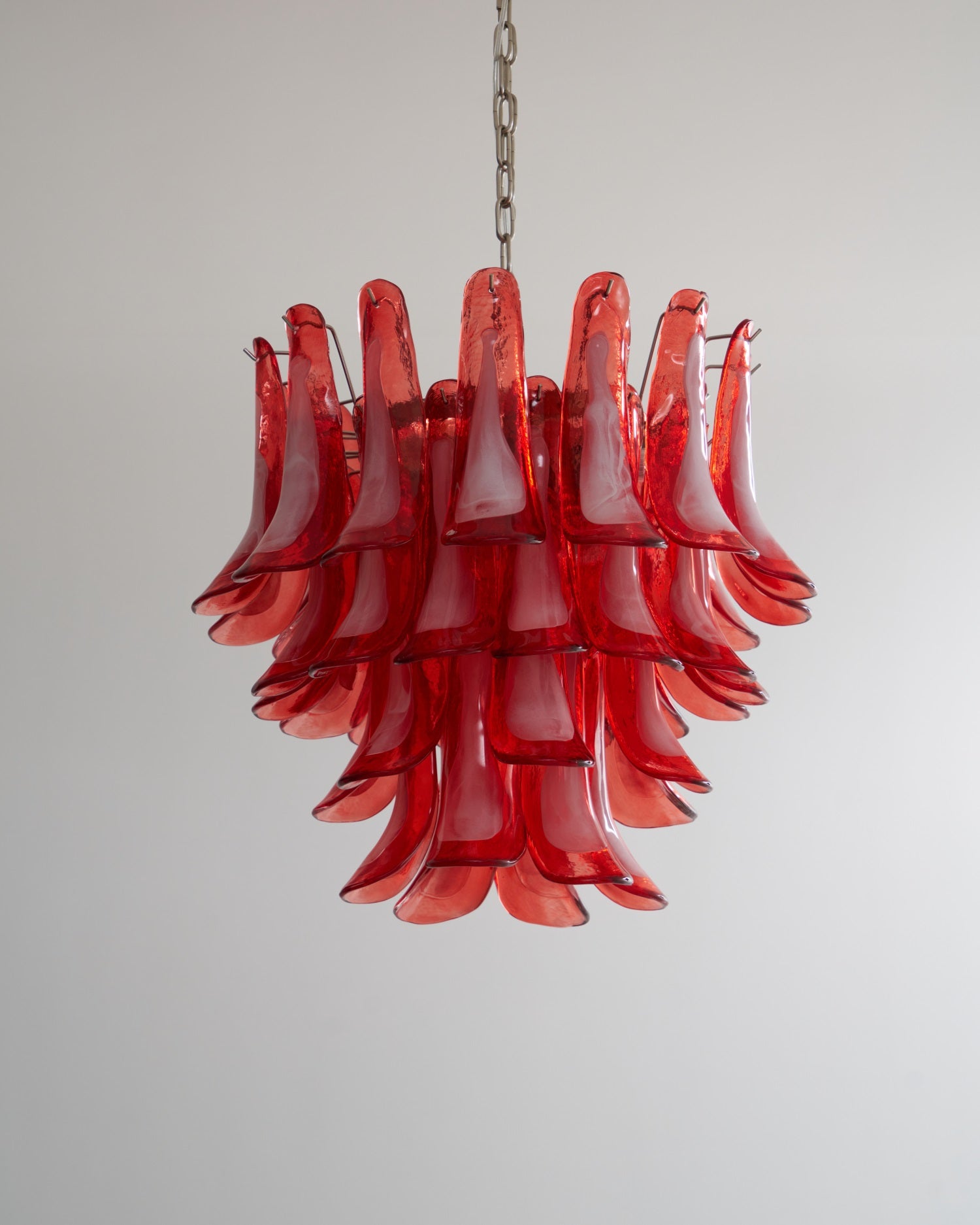 Crimson Glass Murano Petals Gorgeous Chandelier-WOW5253