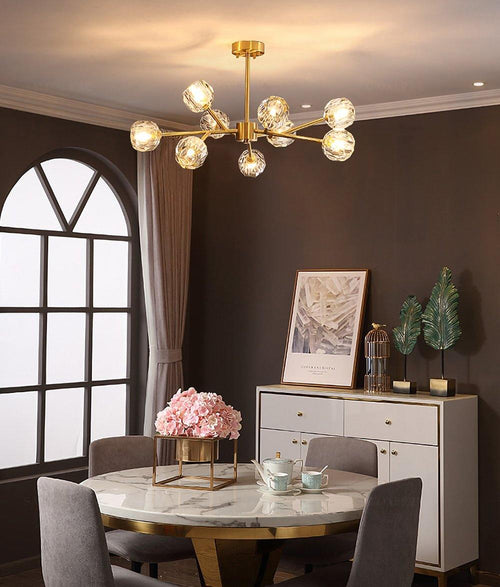 WOW Crystal Ball Round Cluster Chandelier