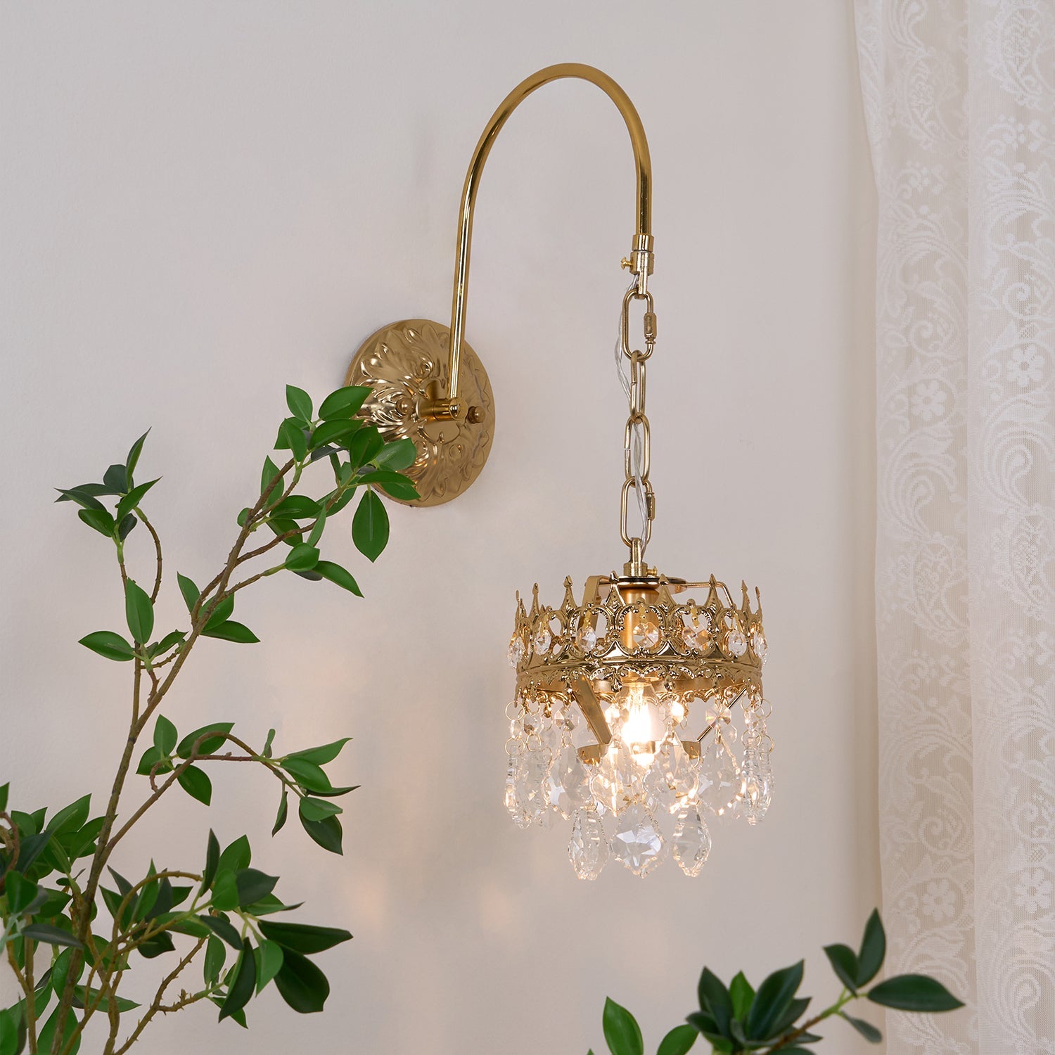 WOW Crystal Crown Sconce